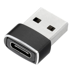 Адаптер Type C (женски) към USB A (мъжки) черен