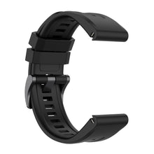 Заредете изображение във визуализатора на галерията – силиконова каишка за GARMIN FENIX 3 / 3HR / 5X / 6X / 6X Pro / 7X / 7X Pro черен (9)
