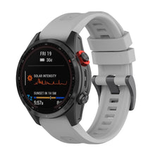 Заредете изображение във визуализатора на галерията – силиконова каишка за GARMIN FENIX 3 / 3HR / 5X / 6X / 6X Pro / 7X / 7X Pro сив (12)