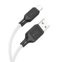 Заредете изображение във визуализатора на галерията – Кабел Hoco USB A to Lightning 2,4A X90 1m бял