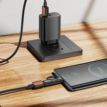 Заредете изображение във визуализатора на галерията – HOCO adapter Type C (male) to Lightning (female) with digital display 3A 60W UA32A black