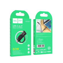 Заредете изображение във визуализатора на галерията – HOCO adapter Type C (male) to Lightning (female) with digital display 3A 60W UA32A black
