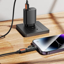 Заредете изображение във визуализатора на галерията – HOCO adapter Lightning (male) to Type C (female) with digital display 2,4A 27W UA32B black