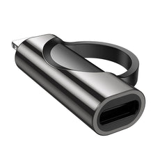Заредете изображение във визуализатора на галерията – HOCO adapter Lightning (male) to Type C (female) with digital display 2,4A 27W UA32B black
