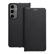 Заредете изображение във визуализатора на галерията – Калъф тип книга LUNA Carbon SAMSUNG S24 FE черен