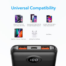 Заредете изображение във визуализатора на галерията – VEGER powerbank 10000 mAh PD QC3.0 2A 20W L10S (W1105PD) black