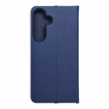 Заредете изображение във визуализатора на галерията – Калъф тип книга LUNA Carbon SAMSUNG S25 Plus син