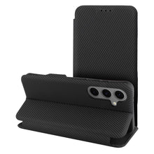 Заредете изображение във визуализатора на галерията – FOLIO Side Magnet book case compatible with S-PEN for SAMSUNG S24 ULTRA black