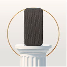 Заредете изображение във визуализатора на галерията – FOLIO Side Magnet book case compatible with S-PEN for SAMSUNG S24 ULTRA brown