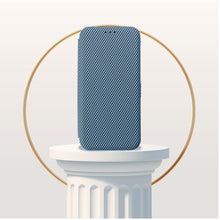 Заредете изображение във визуализатора на галерията – FOLIO Side Magnet book case compatible with S-PEN for SAMSUNG S24 ULTRA blue