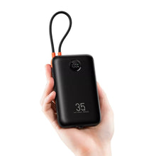 Заредете изображение във визуализатора на галерията – VEGER powerbank 20000 mAh with built-in cables Type C / Lightning PD QC3.0 35W K2 (W2068) black