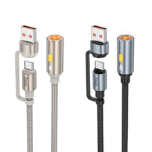 Заредете изображение във визуализатора на галерията – Кабел Hoco USB A / Type C to cigarete lighter UA38B 0,3 m черен