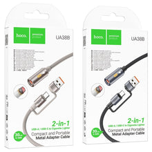 Заредете изображение във визуализатора на галерията – Кабел Hoco USB A / Type C to cigarete lighter UA38B 0,3 m черен
