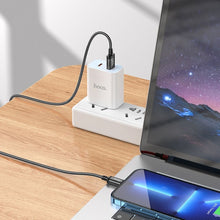 Заредете изображение във визуализатора на галерията – Кабел Hoco USB A to Lightning 2,4A X89 2 m черен