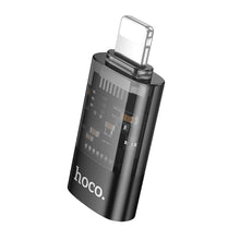 Заредете изображение във визуализатора на галерията – HOCO adapter OTG Lightning (male) to Type C (female) UA36A transparent black