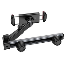 Заредете изображение във визуализатора на галерията – HOCO telescopic car holder for headrest (4,5" - 13") H69 black and red