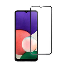 Заредете изображение във визуализатора на галерията – Стъклен протектор Blue Star - SAMSUNG A22 5G Full Face (full glue with frame/small size) - черен Стъклен протектор Blue Star