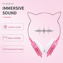Заредете изображение във визуализатора на галерията – Слушалки CAT EAR модел YLFS-22 Jack 3,5mm черно