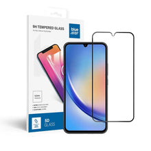Заредете изображение във визуализатора на галерията – Стъклен протектор Blue Star - SAMSUNG A34 5G Full Face (full glue with frame/small size) - черен