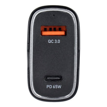 Заредете изображение във визуализатора на галерията – Зарядно за кола USB A + Type C PD QC3.0 3A 83W CC53-1A1C черно