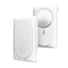 Заредете изображение във визуализатора на галерията – FORCELL F-ENERGY F10K2 MagStand преносима батерия, съвместима с MagSafe PD QC3.0 5A 20W 10 000 mAh бяла