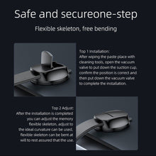 Заредете изображение във визуализатора на галерията – FORCELL F-Grip MagFlex стойка за кола за телефон за предно стъкло/централна конзола съвместима с MagSafe черна