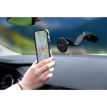 Заредете изображение във визуализатора на галерията – FORCELL F-Grip MagFlex стойка за кола за телефон за предно стъкло/централна конзола съвместима с MagSafe черна