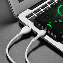 Заредете изображение във визуализатора на галерията – Кабел Hoco USB A to Type C X37 1 m бял