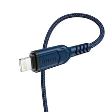Заредете изображение във визуализатора на галерията – Кабел Hoco USB A to Lightning 2,4A X59 1 m син