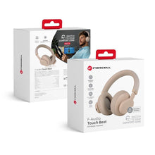Заредете изображение във визуализатора на галерията – FORCELL F-AUDIO Touch Beat безжични слушалки bluetooth ANC розов