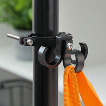 Заредете изображение във визуализатора на галерията – Hook for shopping with three loops for bike / scooter aluminum FS366-001 black