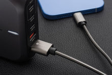 Заредете изображение във визуализатора на галерията – FORCELL F-ENERGY Metal C236 кабел USB A към Lightning 2,4A 12W 1 м сребрист