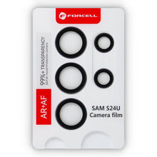 Заредете изображение във визуализатора на галерията – Forcell Premium Camera Lens Стъклен протектор за Samsung Galaxy S24 Ultra Лилав