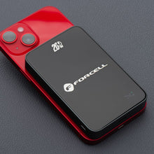 Заредете изображение във визуализатора на галерията – FORCELL F-ENERGY F10K8 Super Slim powerbank compatible with MagSafe PD3.0 QC4.0 15W 10000 mAh black