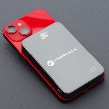 Заредете изображение във визуализатора на галерията – FORCELL F-ENERGY F10K8 Super Slim powerbank compatible with MagSafe PD3.0 QC4.0 15W 10000 mAh grey