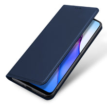 Заредете изображение във визуализатора на галерията – Dux Ducis Skin Pro case for Oppo Reno 8 Pro flip cover card wallet stand blue
