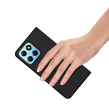 Заредете изображение във визуализатора на галерията – Dux Ducis Skin Pro case Honor X8 5G wallet holster cover with flip black
