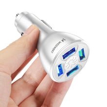 Заредете изображение във визуализатора на галерията – Wozinsky WCCAW 50W 4x USB-A QC car charger - white
