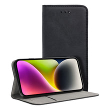 Заредете изображение във визуализатора на галерията – Smart magneto book case for motorola g72 black - TopMag
