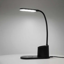 Заредете изображение във визуализатора на галерията – Led desk lamp with wireless charger 10w cftd03 black - TopMag
