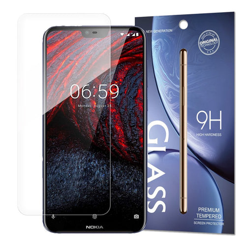 Tempered Glass 9H Screen Protector for Nokia 6.1 Plus / Nokia X6 2018 (packaging – envelope) - TopMag