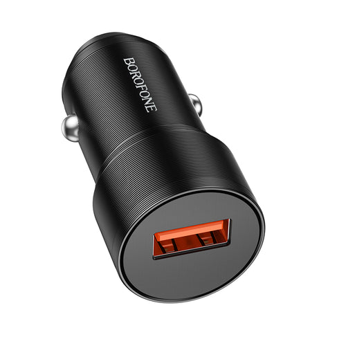 Borofone Car charger BZ19A Wisdom - USB - QC 3.0 18W black