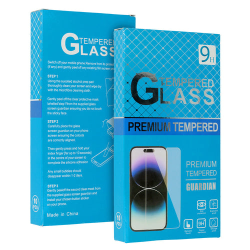 Tempered glass Blue Multipack (10 in 1) for MOTOROLA MOTO G04/G24/G34 5G