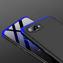 Заредете изображение във визуализатора на галерията – GKK 360 Protection Case Front and Back Case Full Body Cover Oppo RX17 Neo black-blue - TopMag
