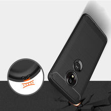 Заредете изображение във визуализатора на галерията – Carbon Case Flexible Cover TPU Case for Motorola Moto G7 Play black - TopMag
