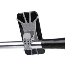 Заредете изображение във визуализатора на галерията – Swivel silicone bike holder with replaceable head - black
