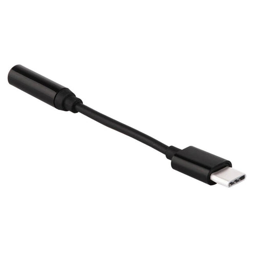 Adapter USB Type C to audio jack 3.5 mini jack black - TopMag