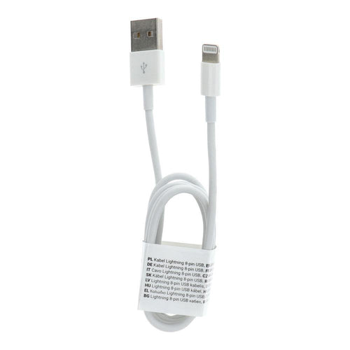 кабел usb for iPhone lightning 8-pin 1 meter white c601 - TopMag
