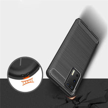 Заредете изображение във визуализатора на галерията – Carbon Case Flexible Cover TPU Case for Huawei P40 blue - TopMag
