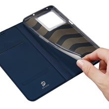 Заредете изображение във визуализатора на галерията – Dux Ducis Skin Pro Case For Motorola Moto G32 Flip Card Wallet Stand Blue
